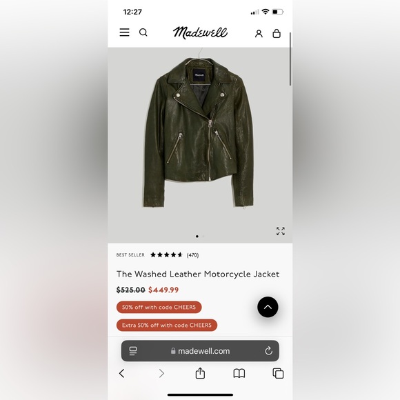 Madewell moto jacket - Picture 6 of 8
